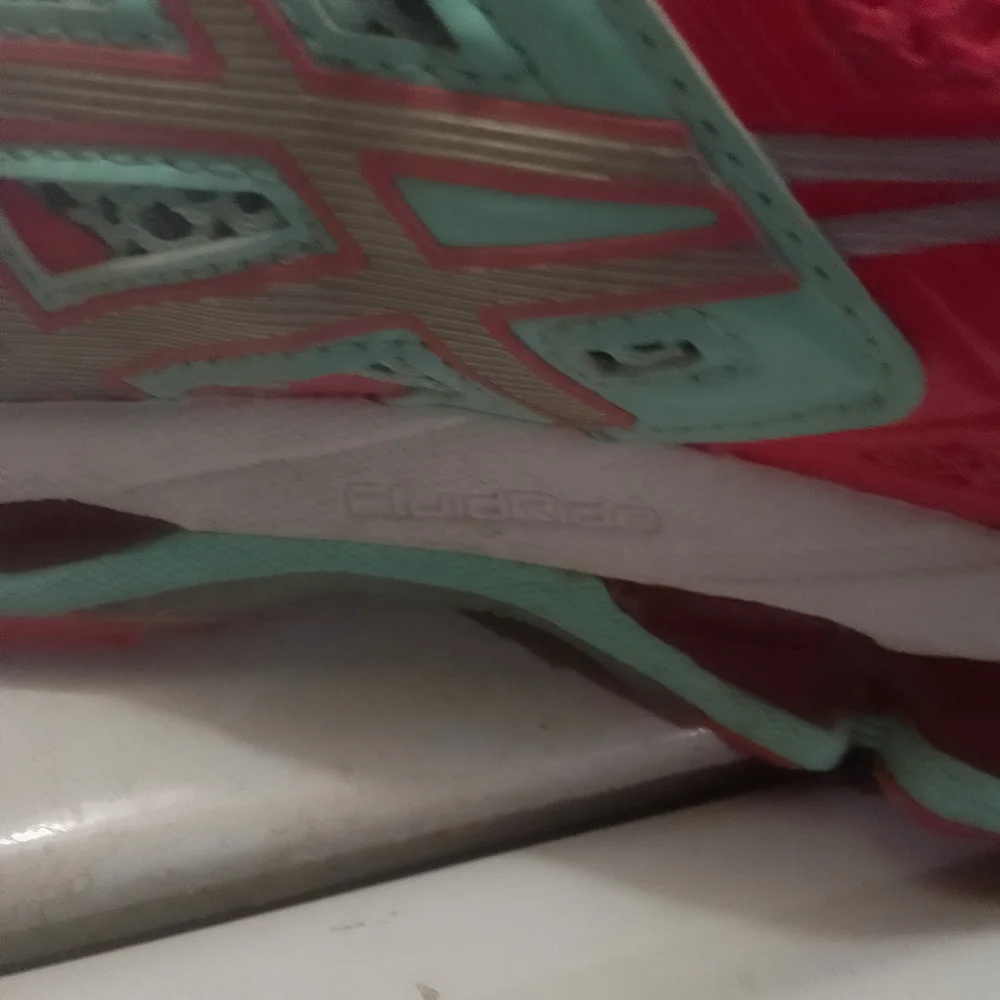 ASICS Women's‎ Athletic Shoes - Teal and Pink